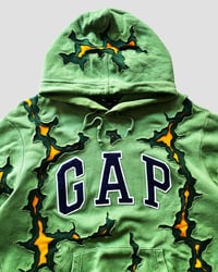 Image 6 of 1 OF 1 REWORKED GAP MATCHA CRACKY HOODIE SIZE L