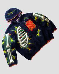 Image 2 of REWORKED CRACKY 3D PUFF SKELETON SHERA JACKET SIZE XL