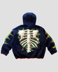 Image 6 of REWORKED CRACKY 3D PUFF SKELETON SHERA JACKET SIZE XL