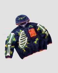 Image 4 of REWORKED CRACKY 3D PUFF SKELETON SHERA JACKET SIZE XL