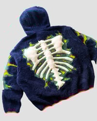Image 7 of REWORKED CRACKY 3D PUFF SKELETON SHERA JACKET SIZE XL