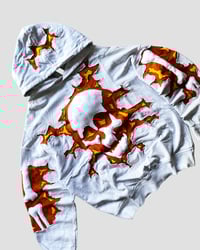 Image 4 of 1 OF 1 REWORKED CRACKY SKULL HOODIE SIZE XL