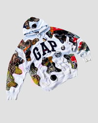 Image 2 of 1 OF 1 REWORKED GAP BATIK PATCHWORKS HOODIE SIZE XL