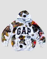 Image 1 of 1 OF 1 REWORKED GAP BATIK PATCHWORKS HOODIE SIZE XL