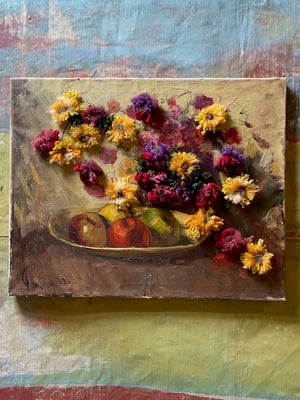 Image of altered perspective painting - bloemen
