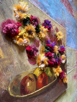 Image of altered perspective painting - bloemen