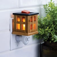 Image 1 of Wood Lantern Pluggable Warmer
