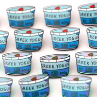 Image 2 of Greek Yogurt - Enamel Pin