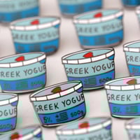 Image 3 of Greek Yogurt - Enamel Pin
