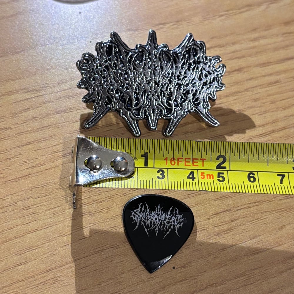 Enamel Pin + Guitar Pick (Solemn Imagist, Versteck)