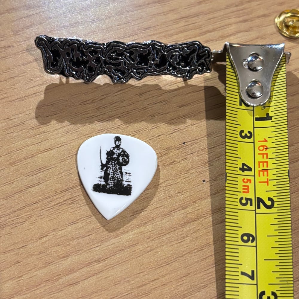 Enamel Pin + Guitar Pick (Solemn Imagist, Versteck)