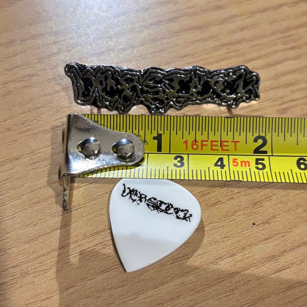 Enamel Pin + Guitar Pick (Solemn Imagist, Versteck)