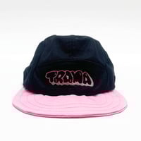 SOFT CAP - BUBBLE - NOIR - ROSE - EMBROIDERY