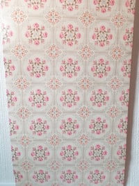 Image 2 of 1970s Vintage Windsor Wallpaper Rolls - Pink Peach Floral Flower MCM Roses 1960s Quaint - (Set of 3)