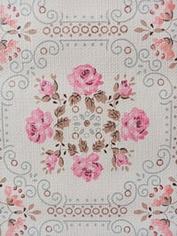 Image 3 of 1970s Vintage Windsor Wallpaper Rolls - Pink Peach Floral Flower MCM Roses 1960s Quaint - (Set of 3)