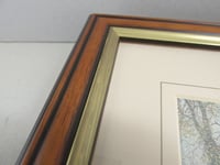 Image 8 of Framed Vintage Art Print,'Tranquility' by Maurice Bishop, Artist Signed, Woodland Stream Waterfall