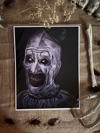 Image 1 of 8.5”x11” Art the Clown Art Print