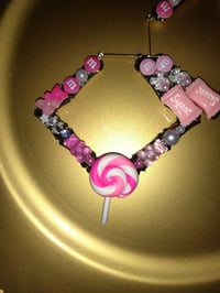 Image 2 of Candy Girl Custom Bamboo Earrings 