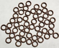 Image 2 of Soldered Jump Rings Closed Jump Rings 6mm Approx. 40 pcs Choose Your Color F122A