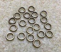 Image 3 of Soldered Jump Rings Closed Jump Rings 6mm Approx. 40 pcs Choose Your Color F122A