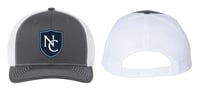 NEW COV MESHBACK HAT CHARCOAL WHITE