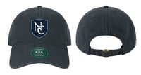 NEW COV TWILL DAD HAT WASHED NAVY
