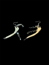 jawline earrings ⋆˚₊ 𖤓☽˚.⋆