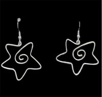 Image 1 of star swirl earrings (ꈍᴗꈍ)ε｀*)