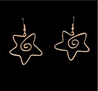 Image 2 of star swirl earrings (ꈍᴗꈍ)ε｀*)