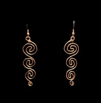 Image 1 of triple swirl earrings ꩜꩜꩜
