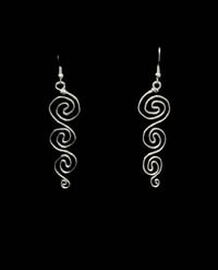 Image 2 of triple swirl earrings ꩜꩜꩜