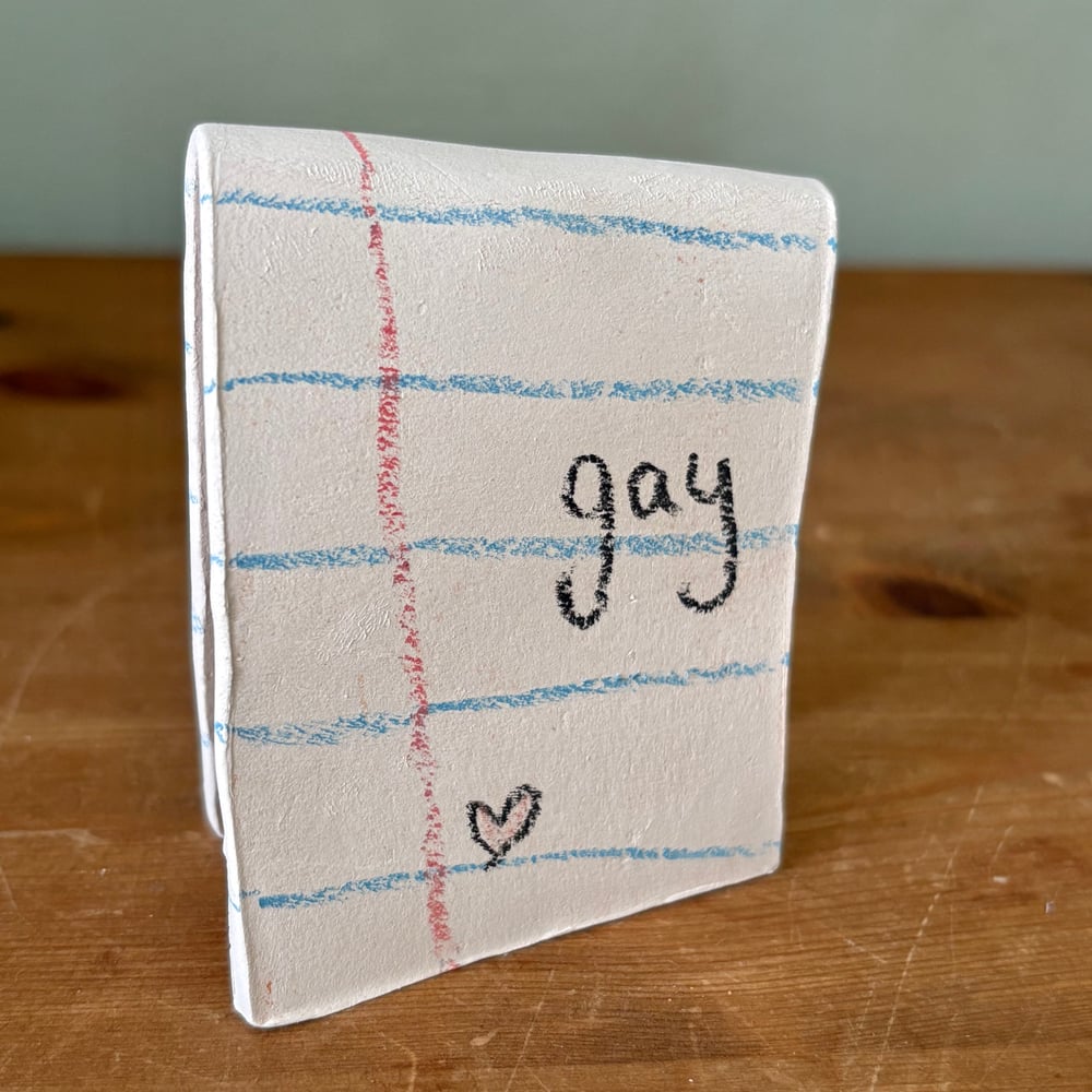 Image of Gay ceramic card
