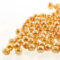 Peach Czech Glass Round Pearl Beads 2mm Approx. 150 beads F162D