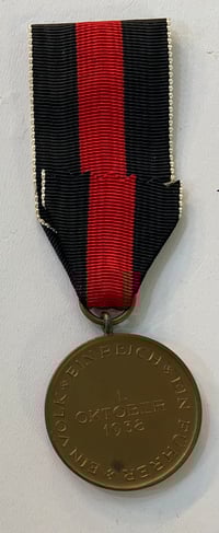 Image 5 of Inter-War (Nazi Germany) Commemorative Medal of 1st October 1938 (Sudetenland Medal)