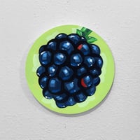 Blackberry - Original Painting, 6" Round