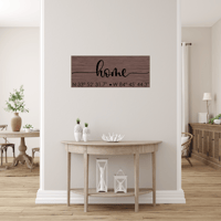 Image 1 of Home Sign with Longitude and Latitude