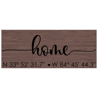 Image 2 of Home Sign with Longitude and Latitude