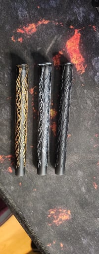 Image 3 of Snuff Tube - Portable Powder Straw (V4) with either custom text, or Elvish patterns!