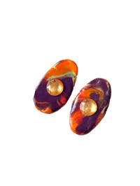 Image 1 of Orange Purple Sparkle Tongue 🧡👅💜