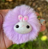 Image 1 of Floof Bunny Keychain Purple