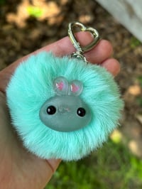 Image 1 of Floof Bunny Keychain Aqua
