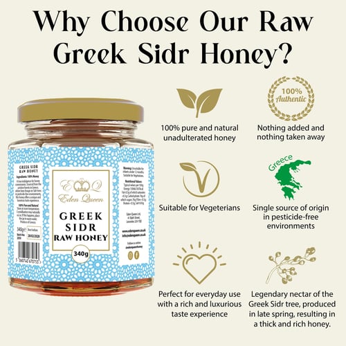 Image of Raw Greek Sidr Honey (340grams)