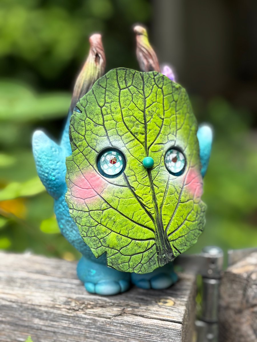 置物 cocohiroXL Koroqi the Tree Spirit Original Sculpture in Blue | Owlberry Lane