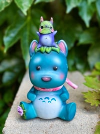 Image 3 of Koroqi and PupPup Large Original Sculpture (blue)