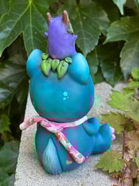 Image 5 of Koroqi and PupPup Large Original Sculpture (blue)