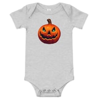 Image 10 of Baby Short Sleeve Onesie - Classic Jack O Lantern