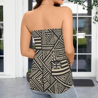 Image 3 of Women's Hawaiian Tribal Sovereign Print Long Tube Top