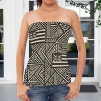 Image 1 of Women's Hawaiian Tribal Sovereign Print Long Tube Top