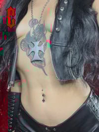 Image 4 of DOOMED CROSS NECKLACE