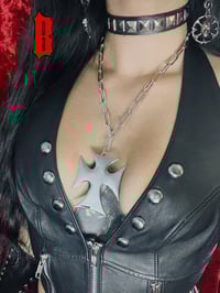 Image 3 of DOOMED CROSS NECKLACE